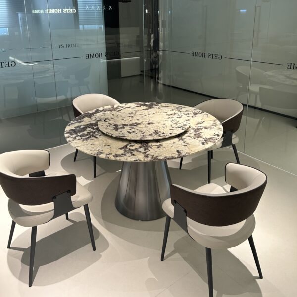 Luxury stone round dining table