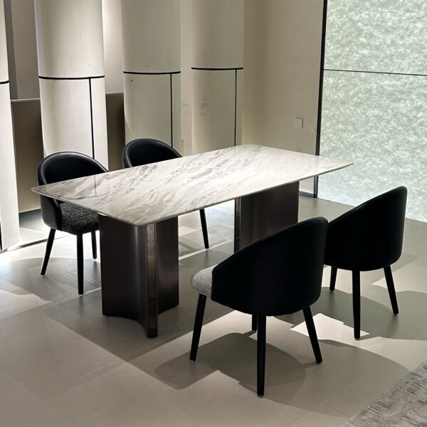 Luxury stone long dining table