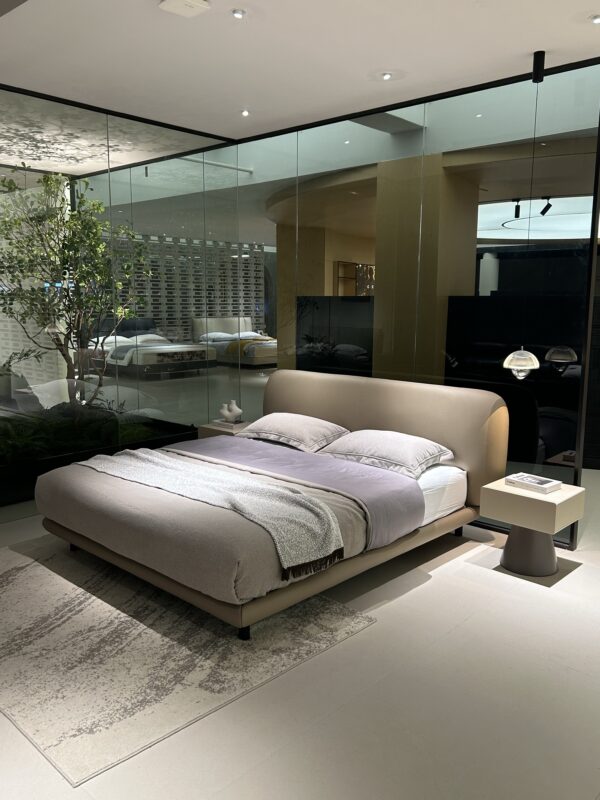 Ultra‑slim headboard bed