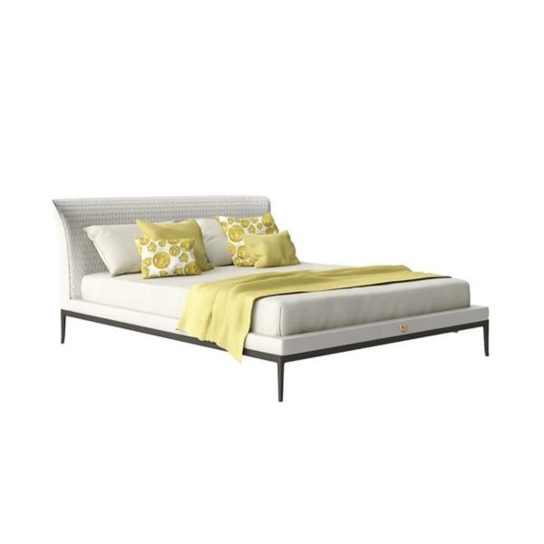 Royal‑Style Quilted Upholstered Bed