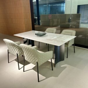Luxury stone long dining table