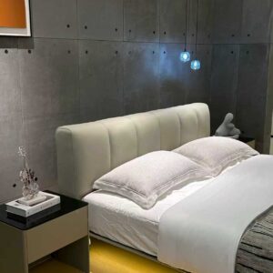 Piano‑Key Floating Upholstered Bed - Image 4