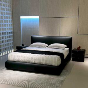 Heart‑Inspired Upholstered Bed