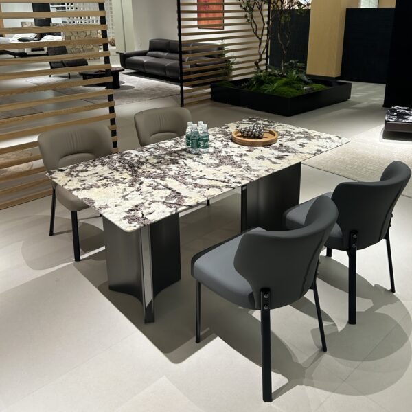 Luxury stone long dining table