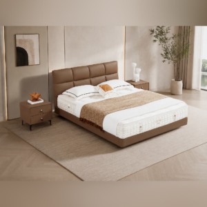 Chocolate Upholstered Bed