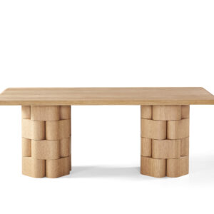 White Oak Veneer Dining Table - Image 3