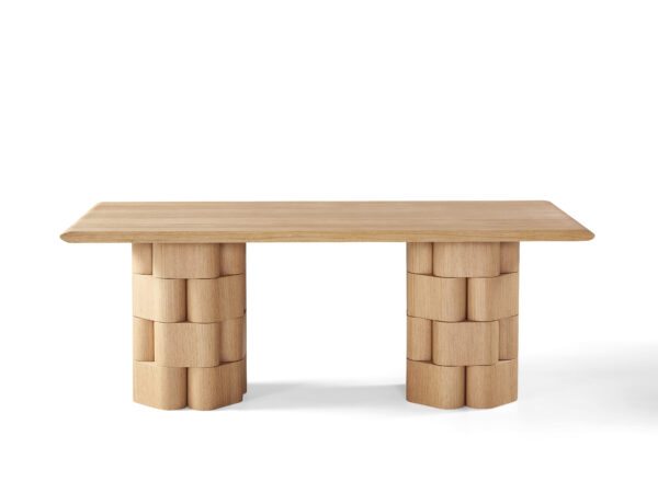 White Oak Veneer Dining Table