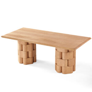 White Oak Veneer Dining Table