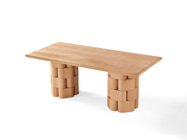 White Oak Veneer Dining Table