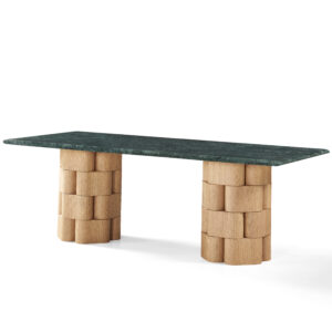 Indian Green Quartzite Dining Table - Image 2