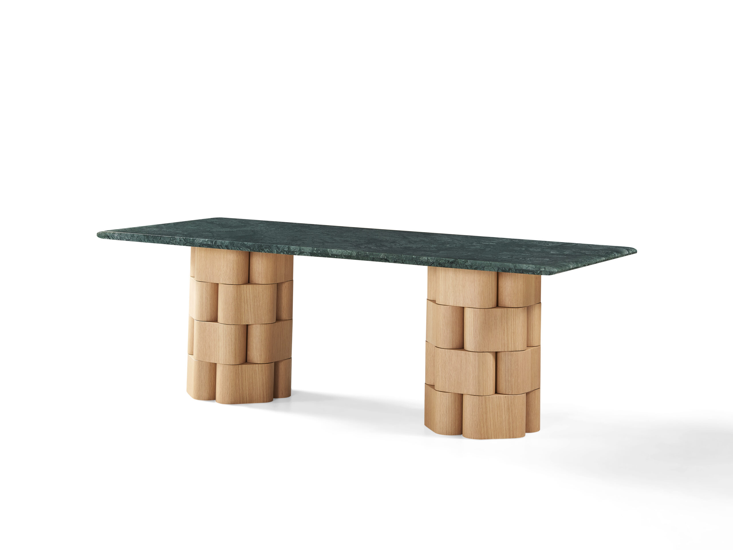 Indian Green Quartzite Dining Table - Image 2