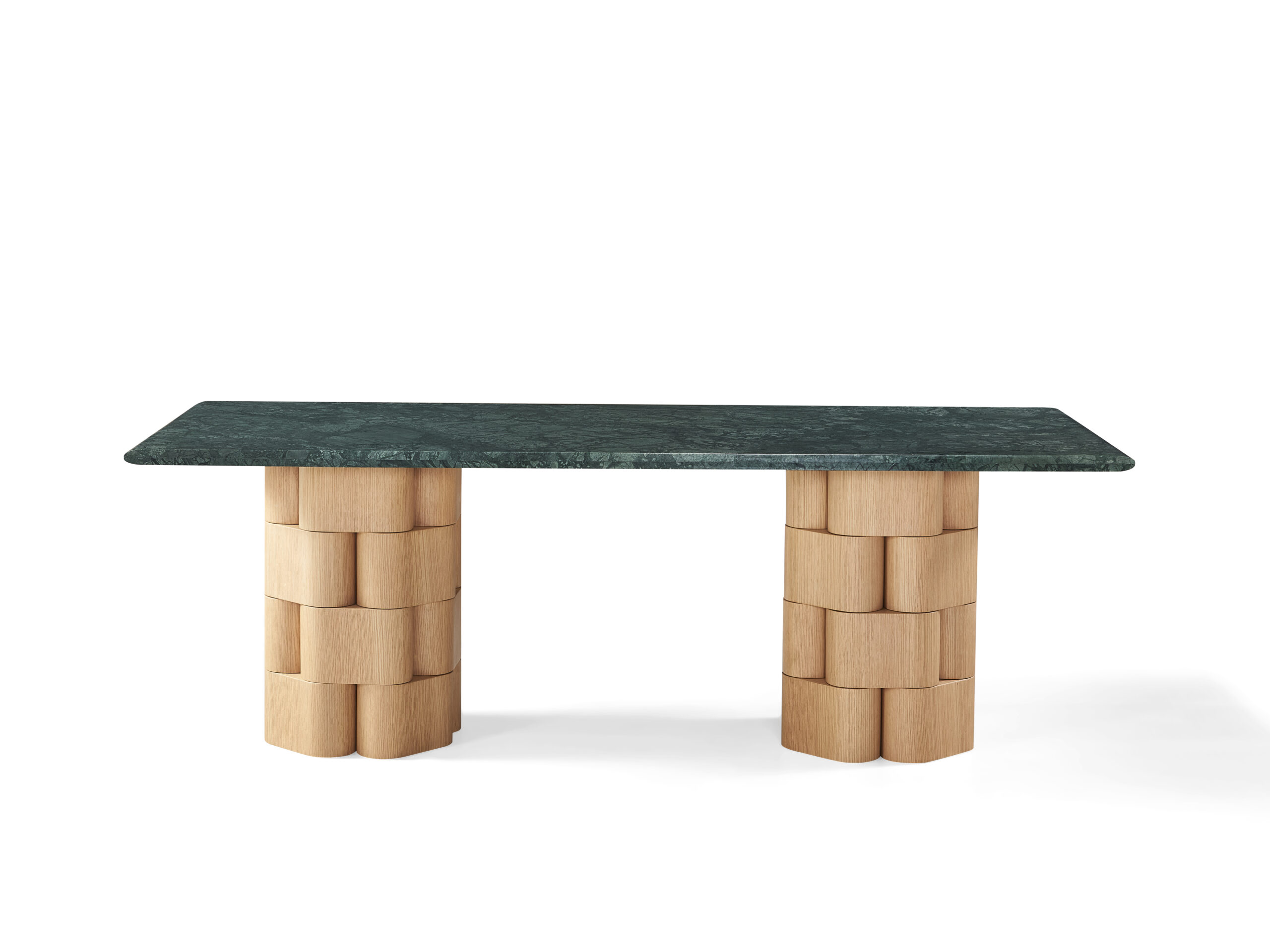 Indian Green Quartzite Dining Table - Image 3