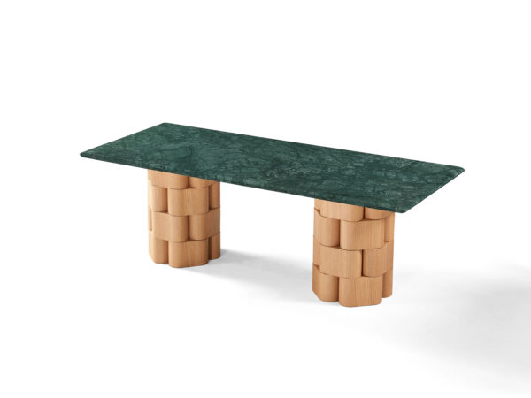 Indian Green Quartzite Dining Table
