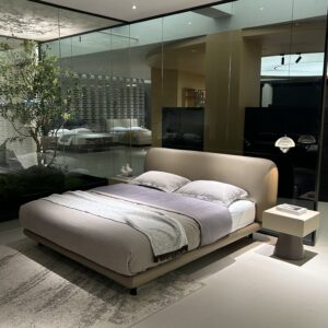 Ultra‑slim headboard bed