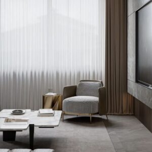 Nordic Houndstooth Accent Chair - Image 3